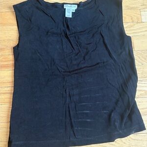 Coldwater Creek Black Sleeveless Tank Top